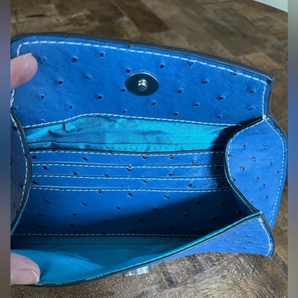 CLAVA Jemma Ostrich Clutch, NWOT - Picture 8 of 13